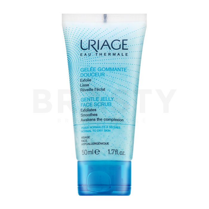 Uriage Gentle Jelly Face Scrub Loțiune calmantă pentru piele uscată și atopică 50 ml