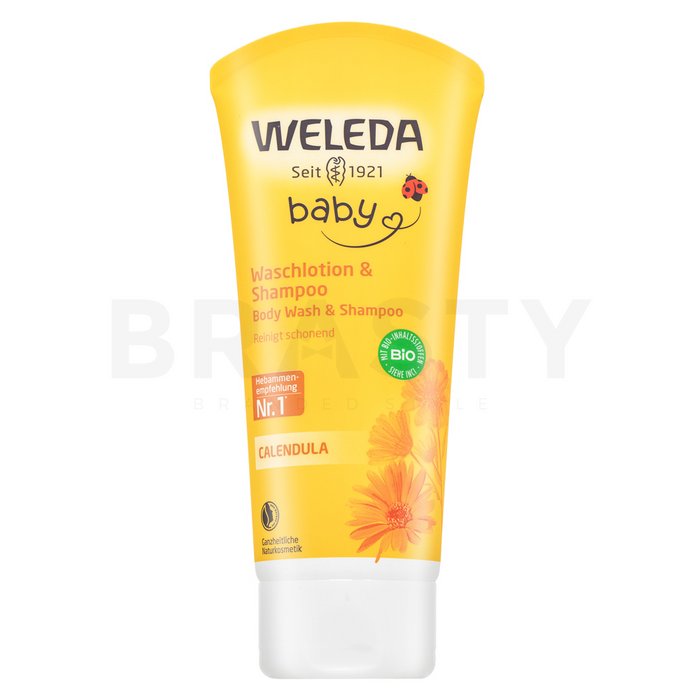 Weleda Baby Calendula Body Wash & Shampoo șampon și gel de duș 2 în 1 pentru copii 200 ml